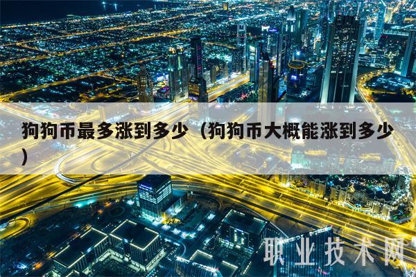 狗狗币还能涨到三块吗(狗狗币可能涨到100元吗)
